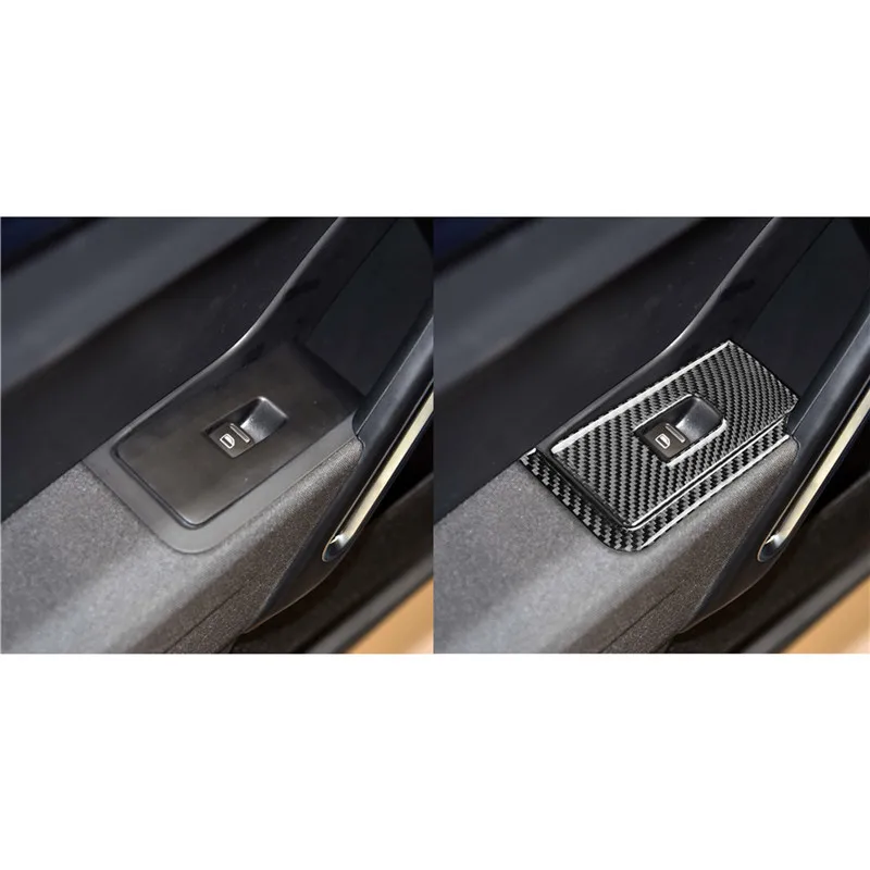For (Right Drive) 12-19 Volkswagen Beetle Glass Lifting Panel Car Accessories Interior Carbon Fiber Stickers Decorative 4pcs