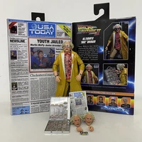 neca back to the future figure dr doc brown biff tannen marty mcfly action figurine brinquedos model toy doll christmas gift