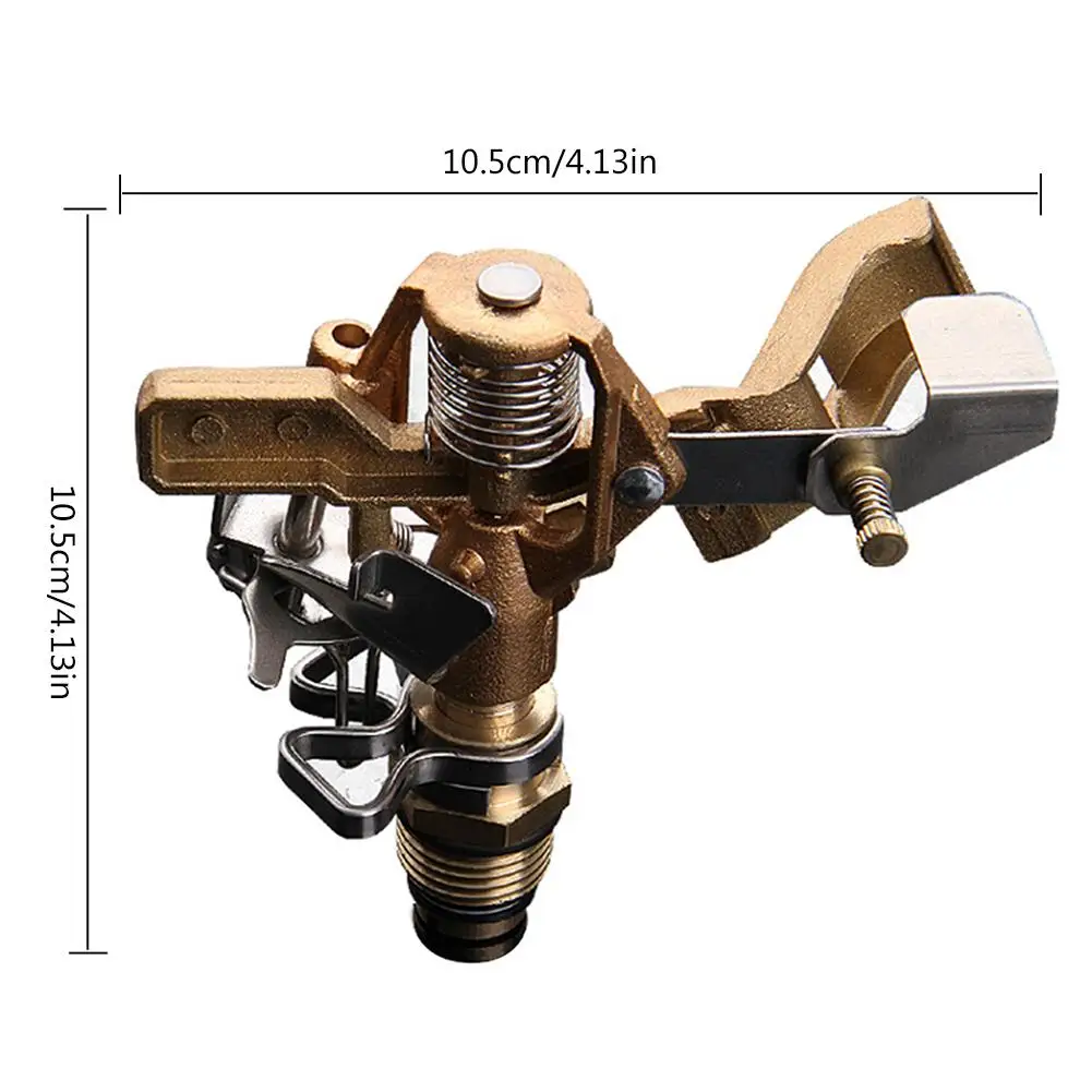 

360 Degree Automatic Rotating Nozzle Lawn Irrigation Adjustable Rocker Sprinkler Garden Irrigation Misting Watering System