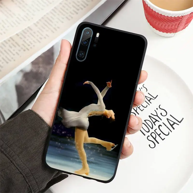 

Figure skating skates art pattern Phone Case For Huawei honor Mate P 10 20 30 40 i 9 8 pro x Lite smart 2019 nova 5t
