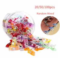 2050100pcs sewing clips plastic diy crafting crocheting knitting clothing clips assorted colors craft securing quilting clip