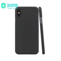 carbon fiber phone case pp fine hole camera protective cover for iphone x xs xs max xr 7 8 plus ultra thin 0 4 mm