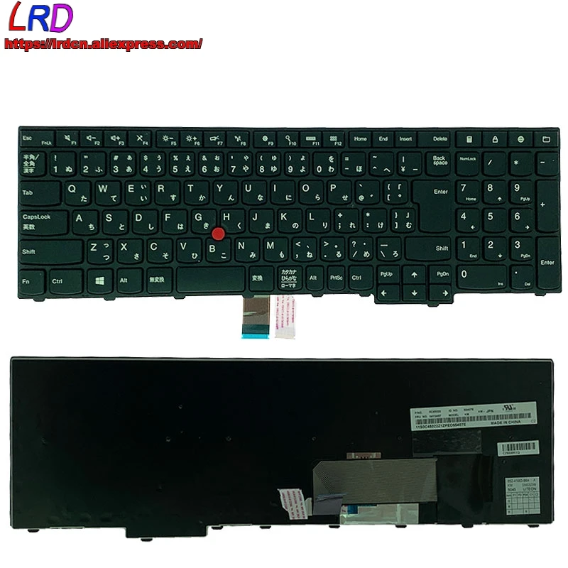 Оригинальная японская клавиатура JP для ноутбука Thinkpad L570 L540 L560 T540P W540 W541 T550 W550S T560