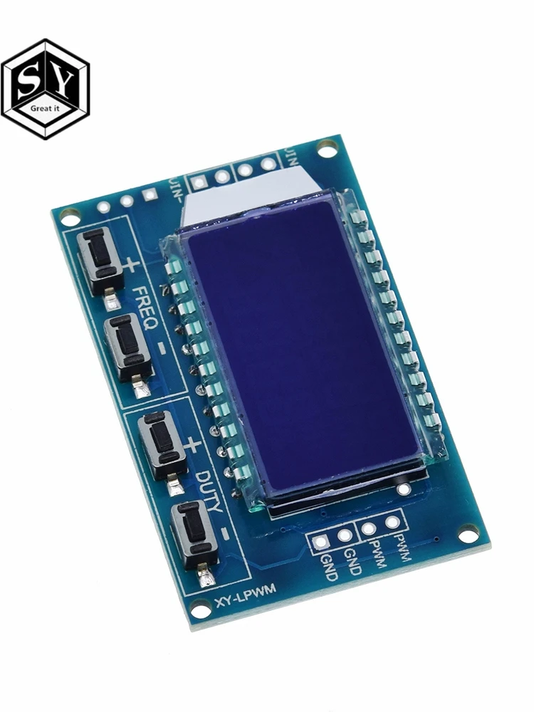 1 шт. 1Hz-150 кГц Отношение сигнал/генератор PWM модуль GSM Частота импульсов рабочий цикл регулируемый модуль ЖК-дисплей Дисплей 3,3 V-30 V 1Hz-150 кГц