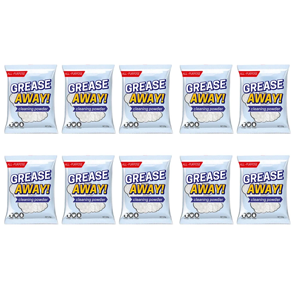 

10 Packs Multipurpose Kitchen Grease Cleaner Cooking Utensil Cleaning Powder Cleaning Powder For Kitchen Utensils