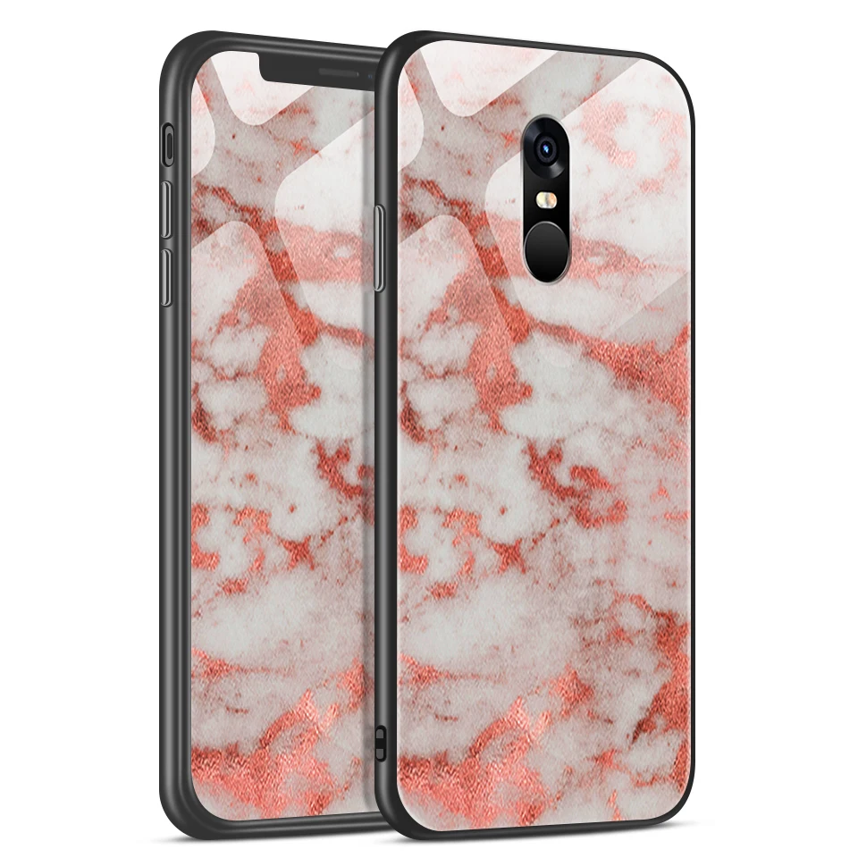 W297 Для Xiaomi Redmi Note 4/4X роскошный чехол из закаленного стекла для Remi Note 4 Pro CN Version/4 Gobal Version Fashion Soft Edge Shell - Цвет: W297