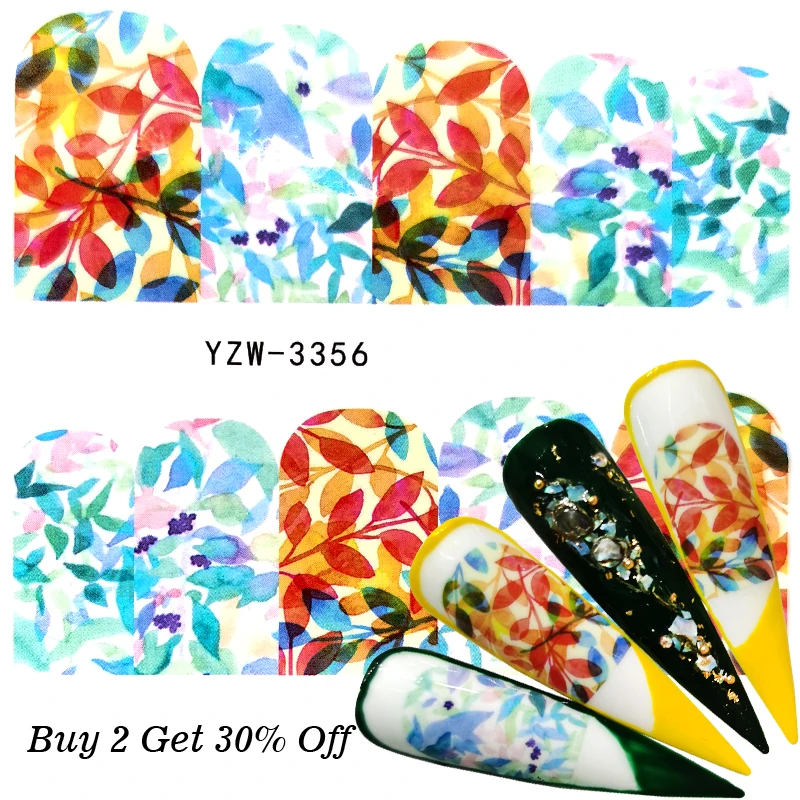 

FWC 1 PC Black Abstract Figure Water Decals Nail Slider Letter Sticker Nail Art Decor Polish DIY Salon Manicure Supply