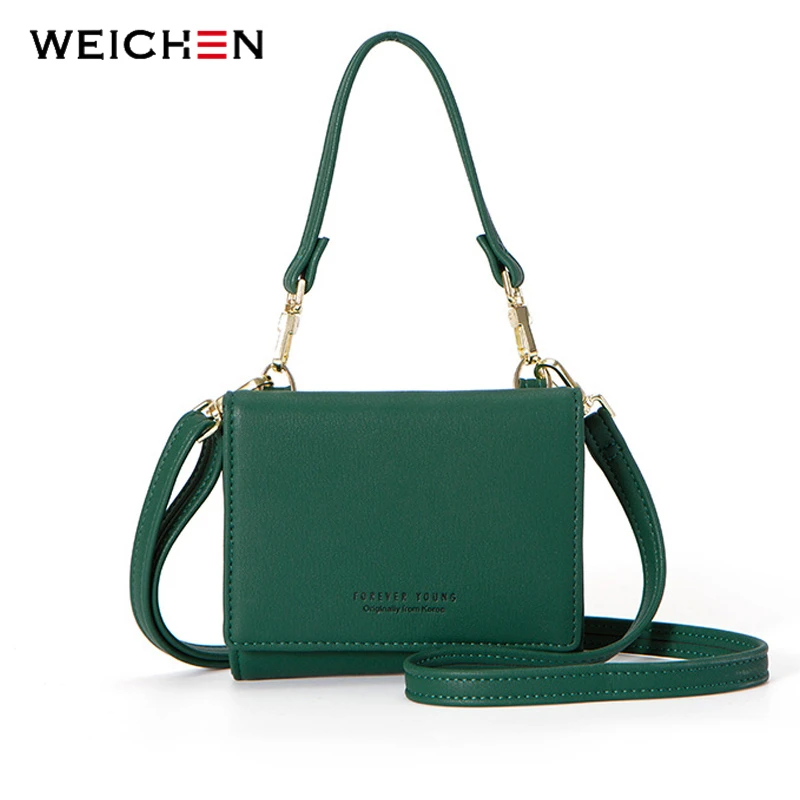 WEICHEN Trifold многофункциональная Женская мини-сумка тонкие Наплечные курьерские