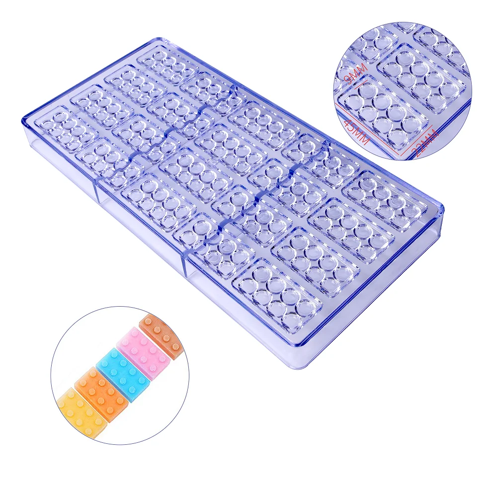 

(3pcs/Lot)Free Shipping New Plastic Blocks Shapes DIY Baking Chocolate Mold Bakeware Mould CC0033