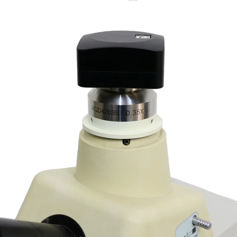 Focusable 0.35X 0.55X Microscope Camera Adapter C mount Adapter for Nikon Trinocular Microscope