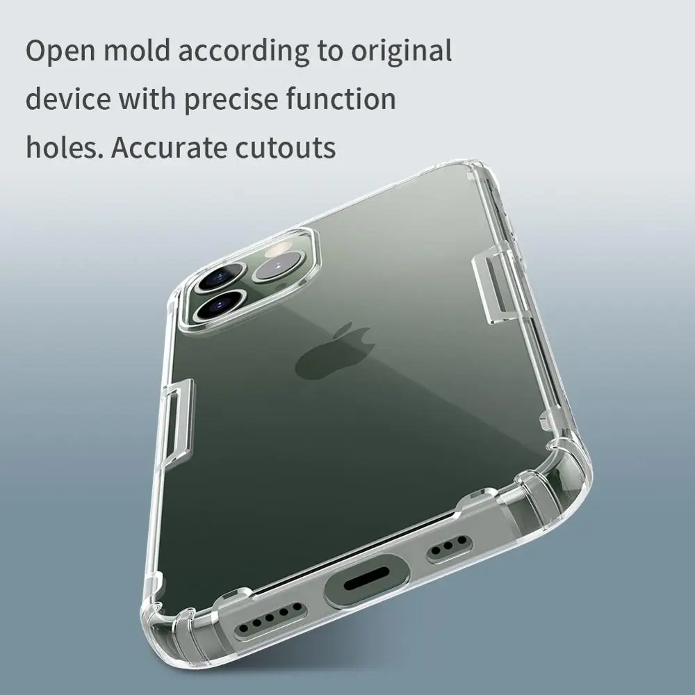 Чехол для iphone 12 Pro Max Mini NILLKIN Nature Прозрачная мягкая задняя крышка из ТПУ