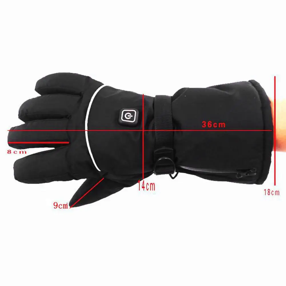 

Battery Powered Electric Heated Gloves Outdoor Ski Motorcycle Thermal Gloves Human Body Comfortable Celsius Temperature