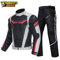 motorcycle jacket men motorbike jacket pants suit autumn winter waterproof cold proof clothing chaqueta moto ce protective gear