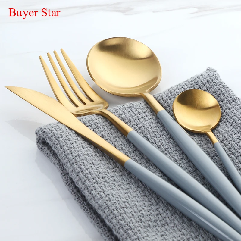 Набор ножей из нержавеющей стали 7 цветов 16 шт./компл.|fork knife|steel cutlery setstainless steel set |