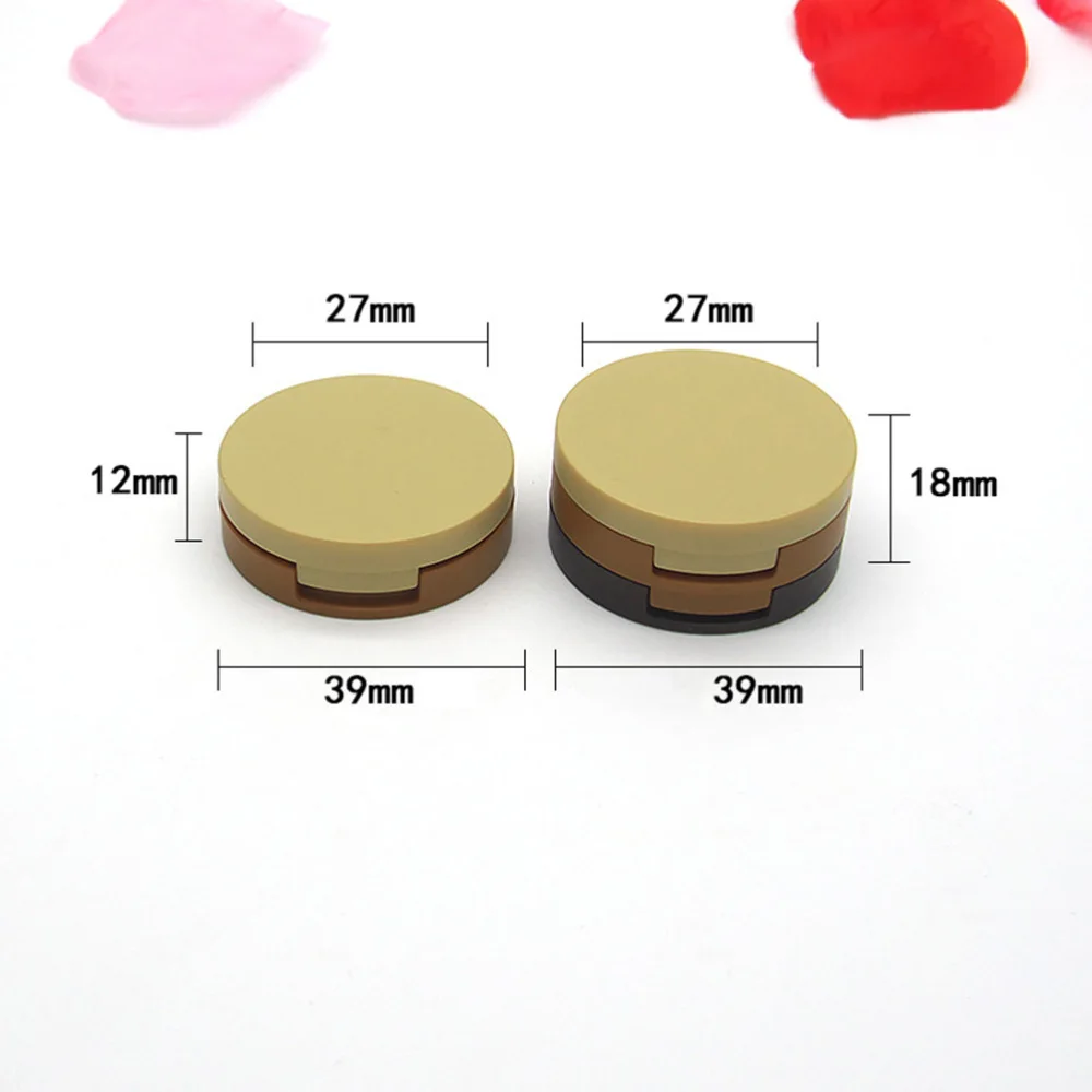 

3Pcs Refillable Blusher Box Highlight Subpackaging Box DIY Blusher Container Blusher Replacement Box (Single Layers)