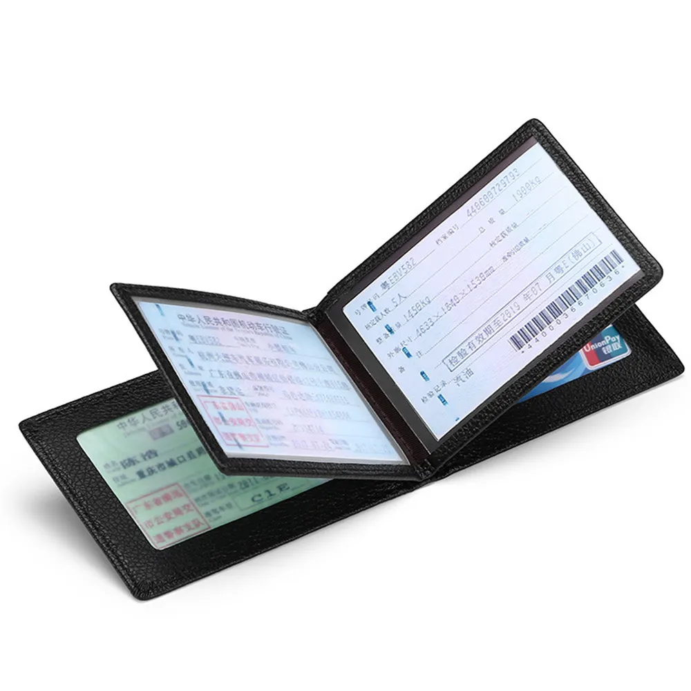 

5 Color Driver License Holder Pu Leather Cover For Car Driving Documents Business Id Pass Certificate Folder Unisex Wallet Case