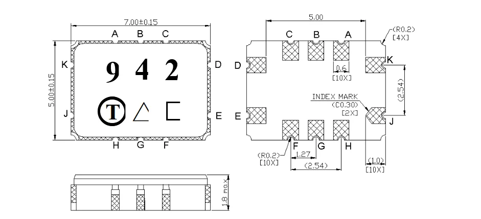 TA0942A 942 159.0125MHz 7*5MM TA0395A 395 159.16250MHz 159.16250MHz SAW Filter TA0726A 35 1280.18MHz SMD 3.0X3.0 mm