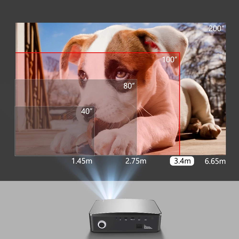 Проектор YG650 Full HD светодиодный проектор 1080P YG620 Up 2K 4K