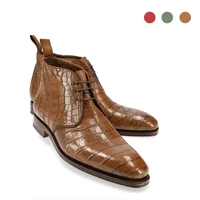lace up cowboy winter mens boots shoes non slip add velvet genuine leather work boots fashion designer shoes men