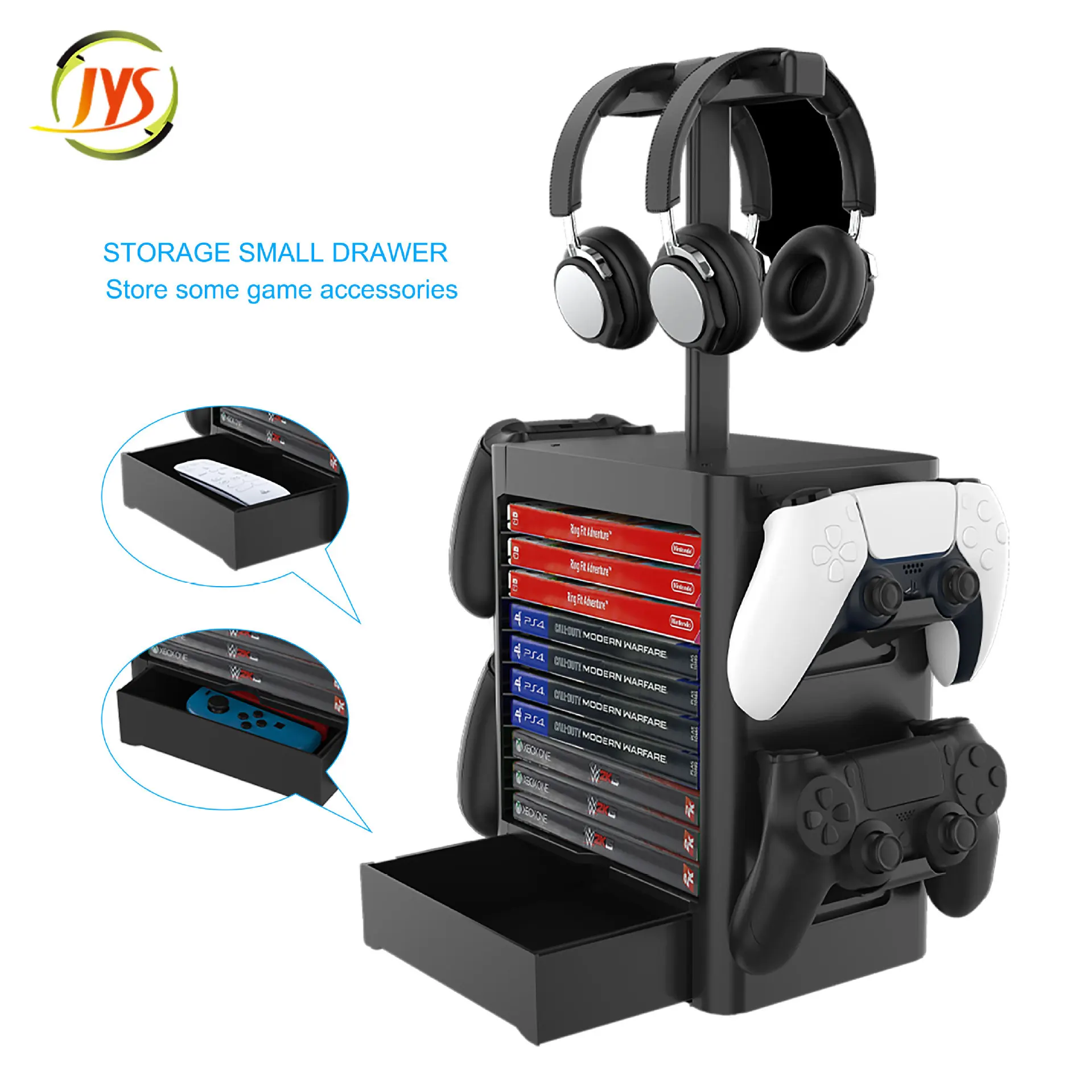 for PS5 PS4 Nintend Switch Console Accessories Case Storage Stand Nintendoswitch Game CD Disc Joycon Pro Controller Holder Tower |