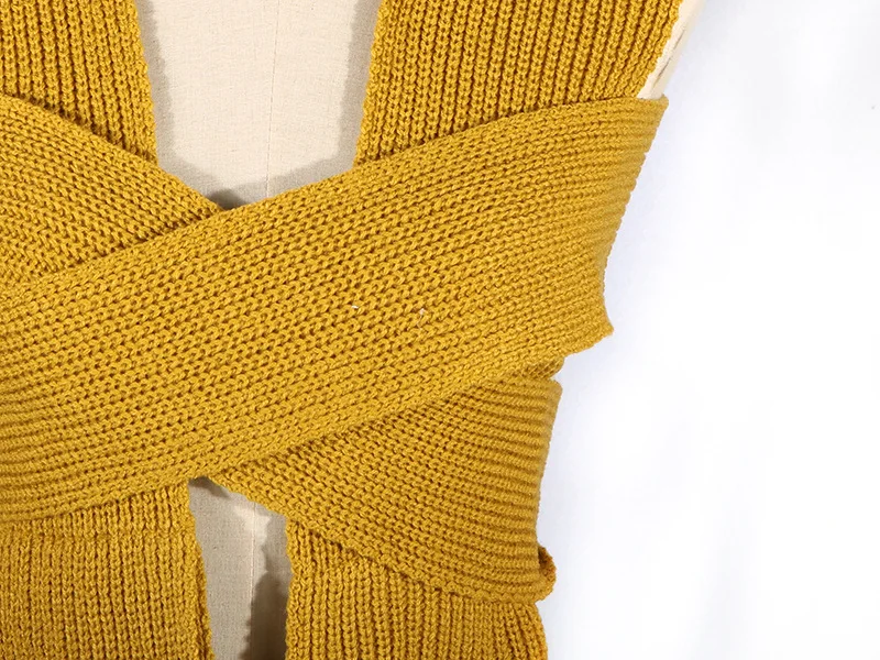 

Green Bandage Knit Top Women Summer Sleeveless Off Shoulder Knitted Crop Top Sexy Black White Tank Top Streetwear Vest 2021