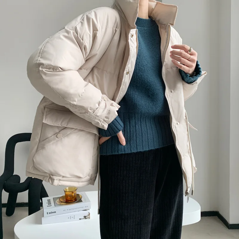 Jackets for Women Winter 2020 Casual Padded Puffer 4 Colors Korean Style Warm Coat Black Femme Parkas Autumn Women Clothing