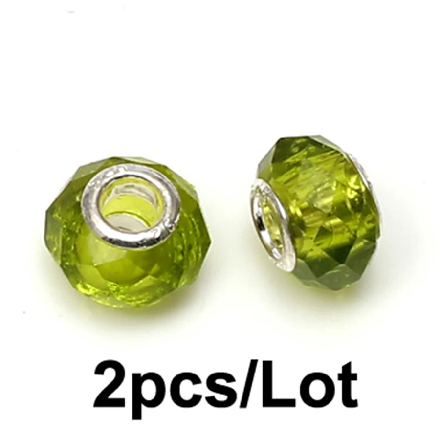 

Seialoy Color Big Crystal Facets Beaded Charm Fit Brands Bracelets Bangle & Necklace For Women Diy Original Jewelry Accessories