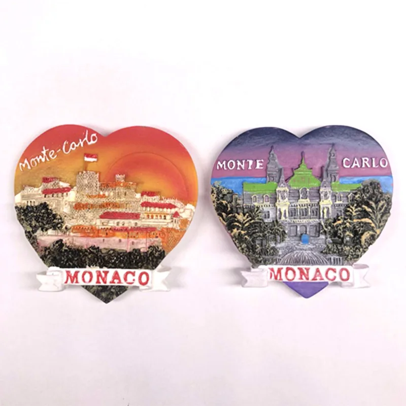 3d Fridge Magnet Monaco Tourist Souvenirs Craft gift Resin Refrigerator Sticker Magnets Stickers Decoration | Дом и сад