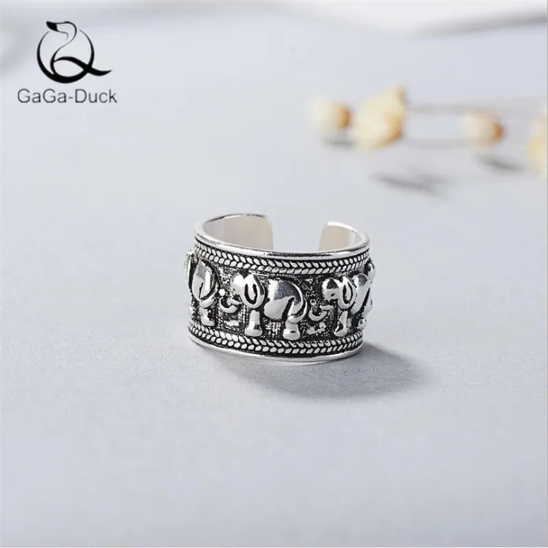 Новинка креативные милые животные 925 пробы серебро Ретро ювелирные изделия