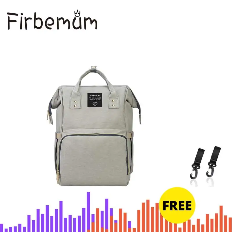 fir-light gray Lequeen модная сумка для подгузников для мам, брендовая Большая вместительная детская сумка, рюкзак для путешествий, дизайнерская сумка для ухода за ребенком - Цвет: fir-light gray
