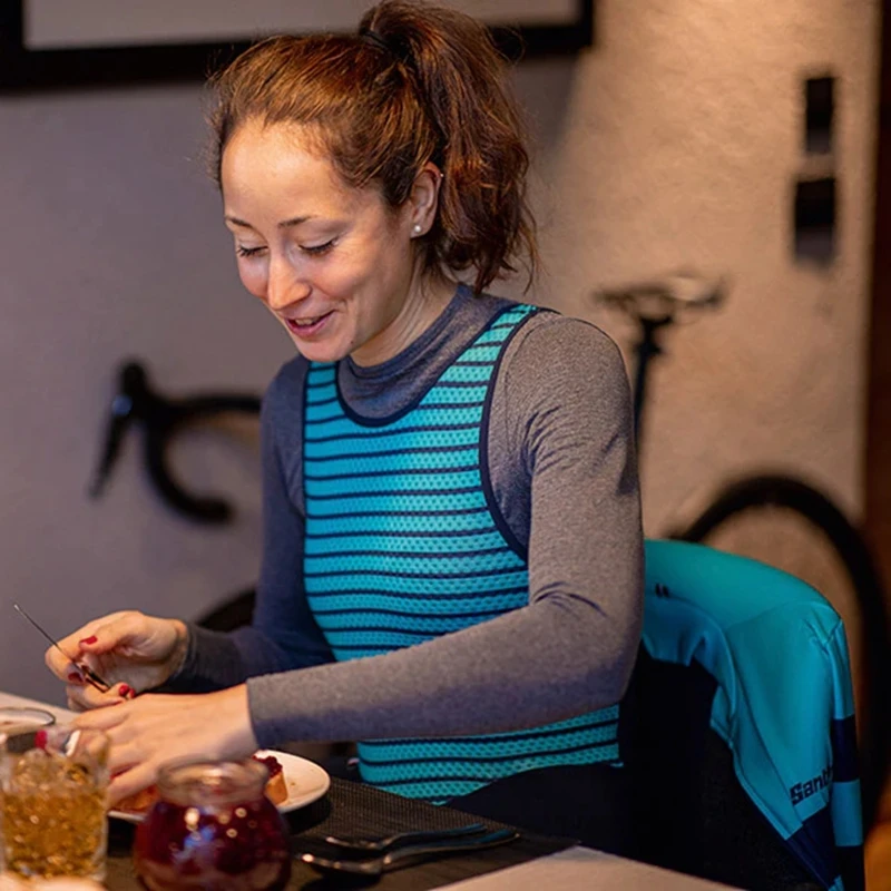 

2021 Women Bib Tights Cycling Long Pants Outdoor Bicycle MTB Downhill 19D Gel Pad Spring and Autumn Sports Trousers Pantalones