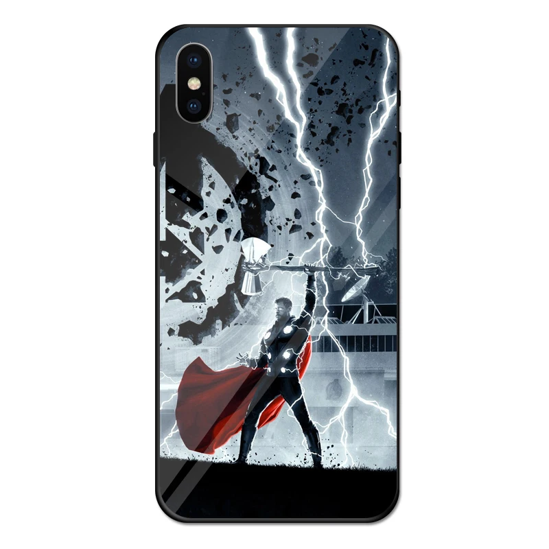 13 Для iphone 7 8 6s 7plus чехол для iphone X XR XS max 7 8 6 s Plus чехол для iphone 5, 5s SE стекло Marvel чехол "Железный человек" - Цвет: 13