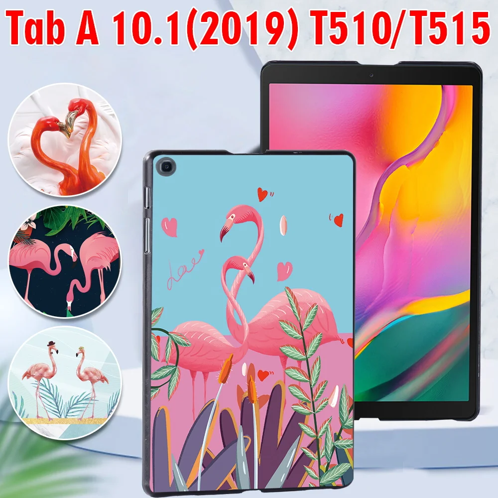 

Tablet Case for Samsung Galaxy Tab A 10.1 2019 SM-T510 SM-T515 Fashion Plastic Tablet Hard Shell Cover + Free Stylus