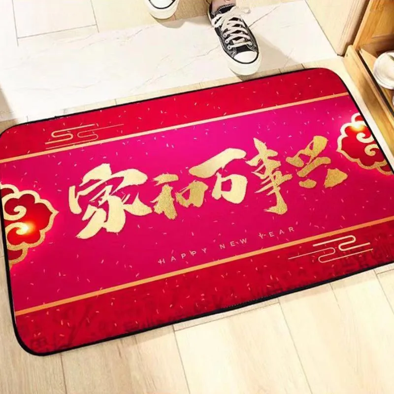 Красный новогодний Свадебный Банкетный ковер для гостиной спальни большой