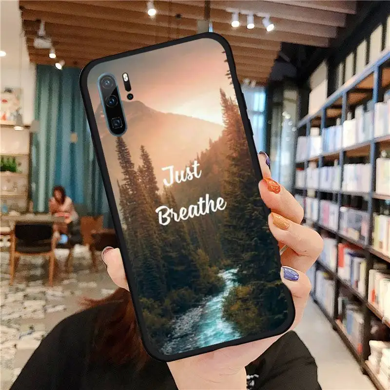 

ocean wallpaper with quote Phone Case For Huawei honor Mate P 9 10 20 30 40 Pro 10i 7 8 a x Lite nova 5t Soft Shell Cover