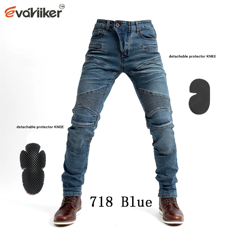 Мужские мотоциклетные брюки UB718 джинсы для езды на мотоцикле мотокросса с