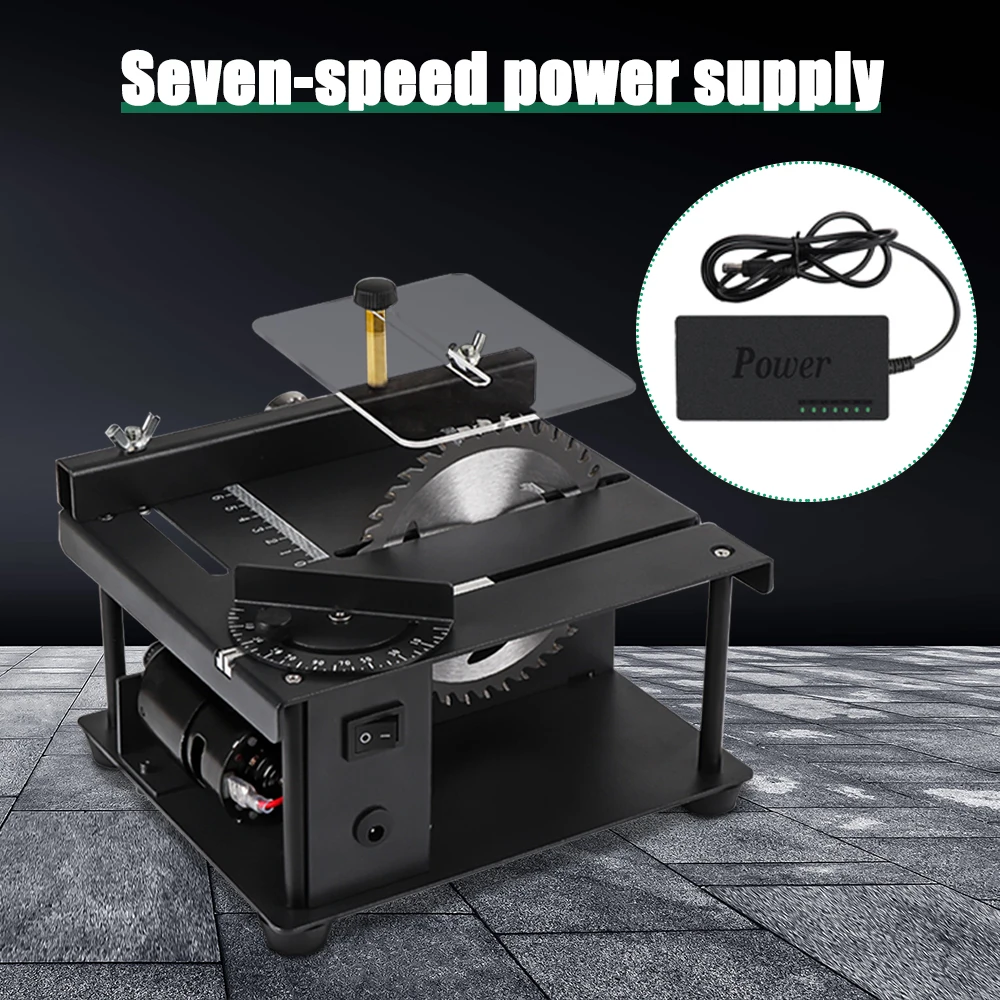 

200W Mini Household Table Saw Multifunctional Desktop Circular Saw Cutting Polishing And Engraving Set Woodworking Cutter Tools