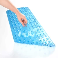 Bath Tub Mat 100 40CM Non-Slip Shower Mats Transparent with Suction Cups Drain Holes Bathtub Mats Bathroom Mats Machine Washable