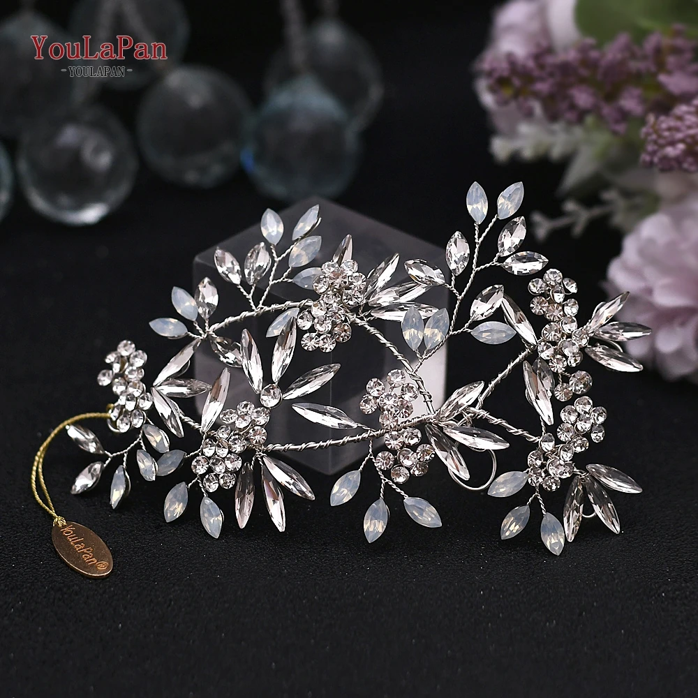 Женский обруч для волос YouLaPan HP78 с опалом со стразами ручной работы аксессуары