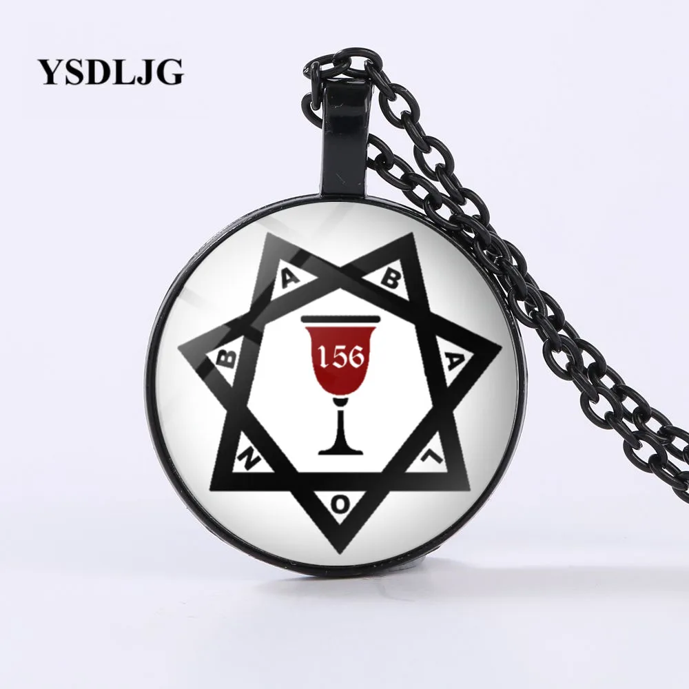 GDRGYB Esoteric ожерелье BABALON 156 печать Thelema символ Aleister Crowley Magick ювелирные изделия из