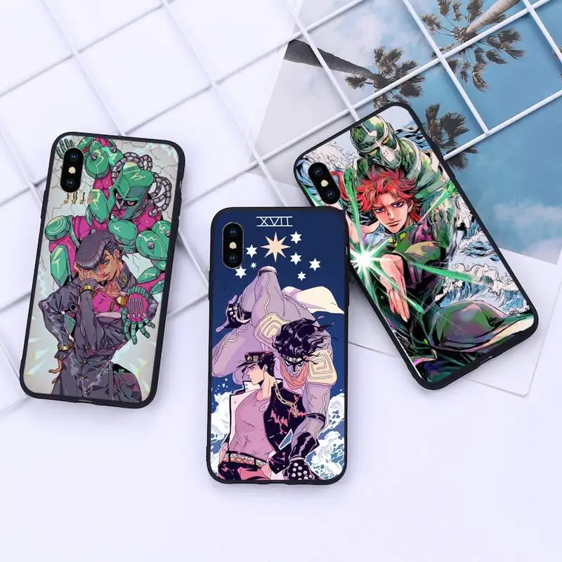 

JOJO BIZARR ADVENTUR anime Phone Case For iphone 12 11 13 7 8 6 s plus x xs xr pro max mini