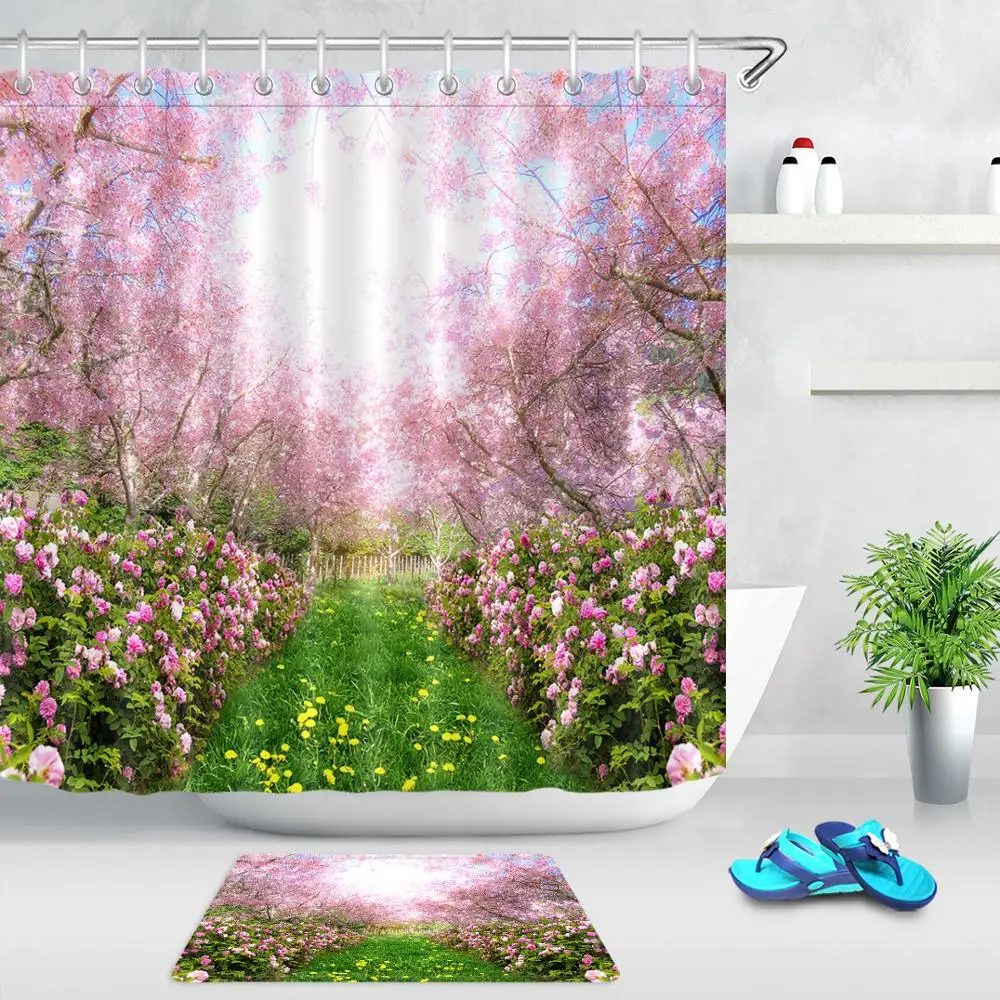 

Занавеска для душа из полиэстера, с 12 крючками