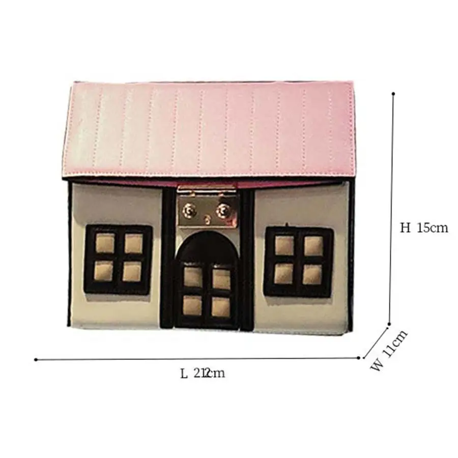 

Luxury Women Handbags Purse Pu Leather Designer Fashion House Shape Casual Women Shoulder Messenger Bag Bolsa Feminina