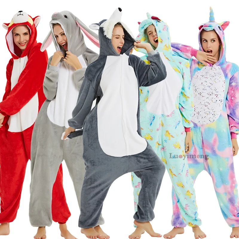 Милая мультяшная пижама в виде панды зимняя женская ночная рубашка с капюшоном