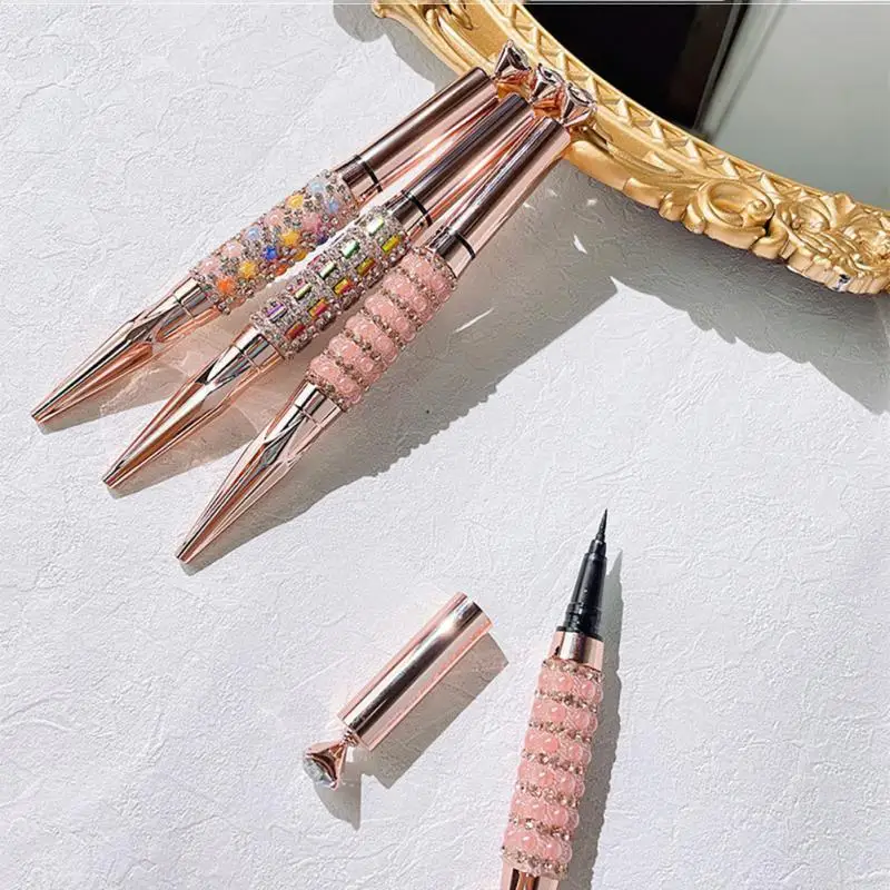 Kakashow Star Diamonds Smooth Eye Pen Waterproof Anti-sweat Fast Drying Makeup Beginners Soft Head Eyeliner TSLM1 |