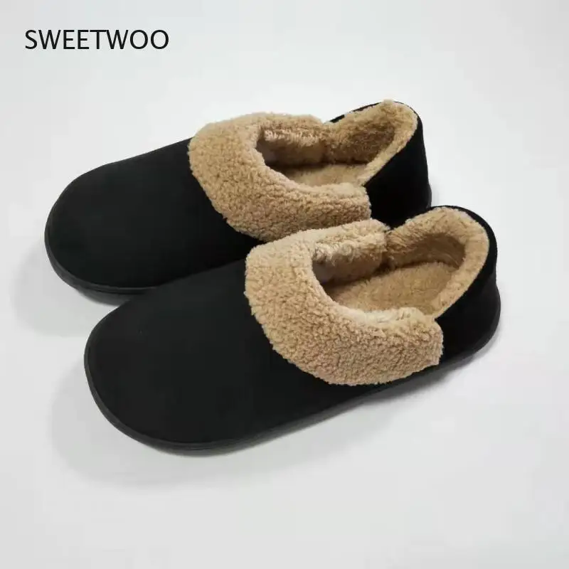 Зимние/Осенние тапочки для влюбленных Уютная теплая уличная домашняя обувь