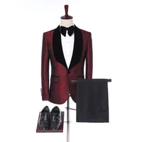 costume homme 2022 new fashion formal wedding dress blazer masculino slim fit mariage groom party prom tuxedo men suit set