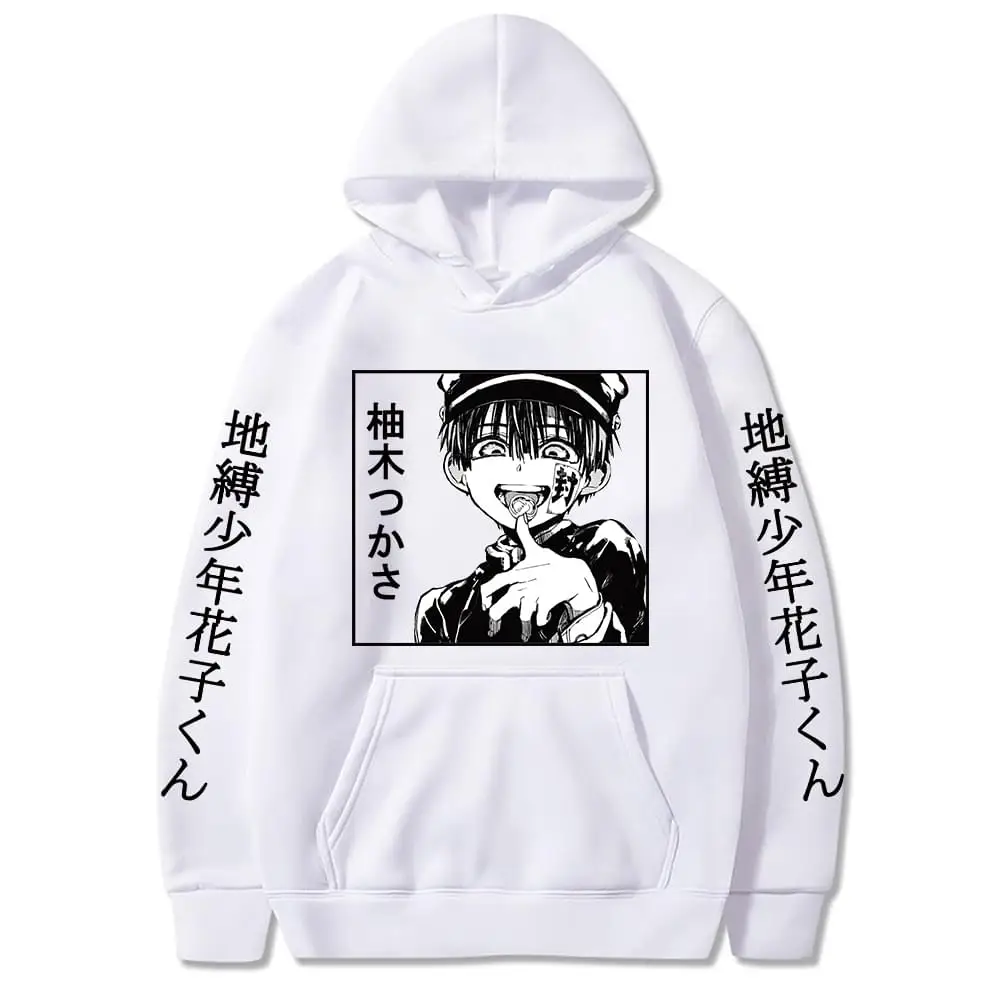 

Anime Hoodie Toilet-Bound Hanako-kun Hanako Kun Pullover Cosplay Hooded Sweatshirt Harajuku Streetswear Long-sleeved HoodyCOTTON