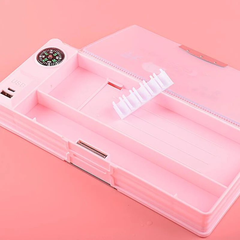 

Multifunctional Pencil Case with Usb Mini Fan. Student Pencil Case for Boys and Girls