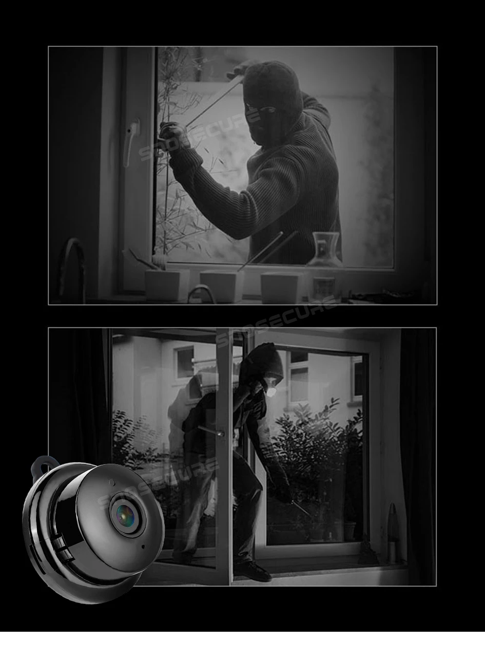 SNOSECURE умный дом 1080P Мини Wi-Fi Облачное хранилище IP камера беспроводная маленькая CCTV ночное видение Обнаружение движения двухстороннее аудио
